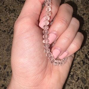 Clear Beaded Bracelet